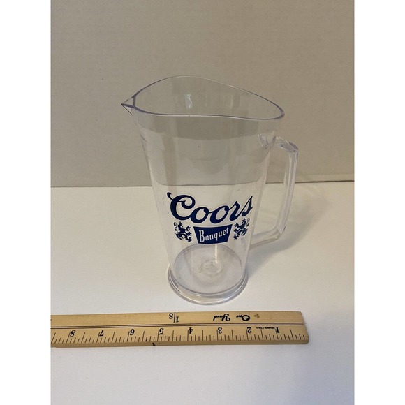 Vintage Coors Banquet 32 oz pitcher Blue logo - Picture 7 of 7